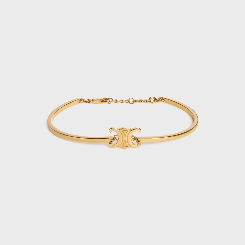 Celine Gold Tone Adjustable Bracelet